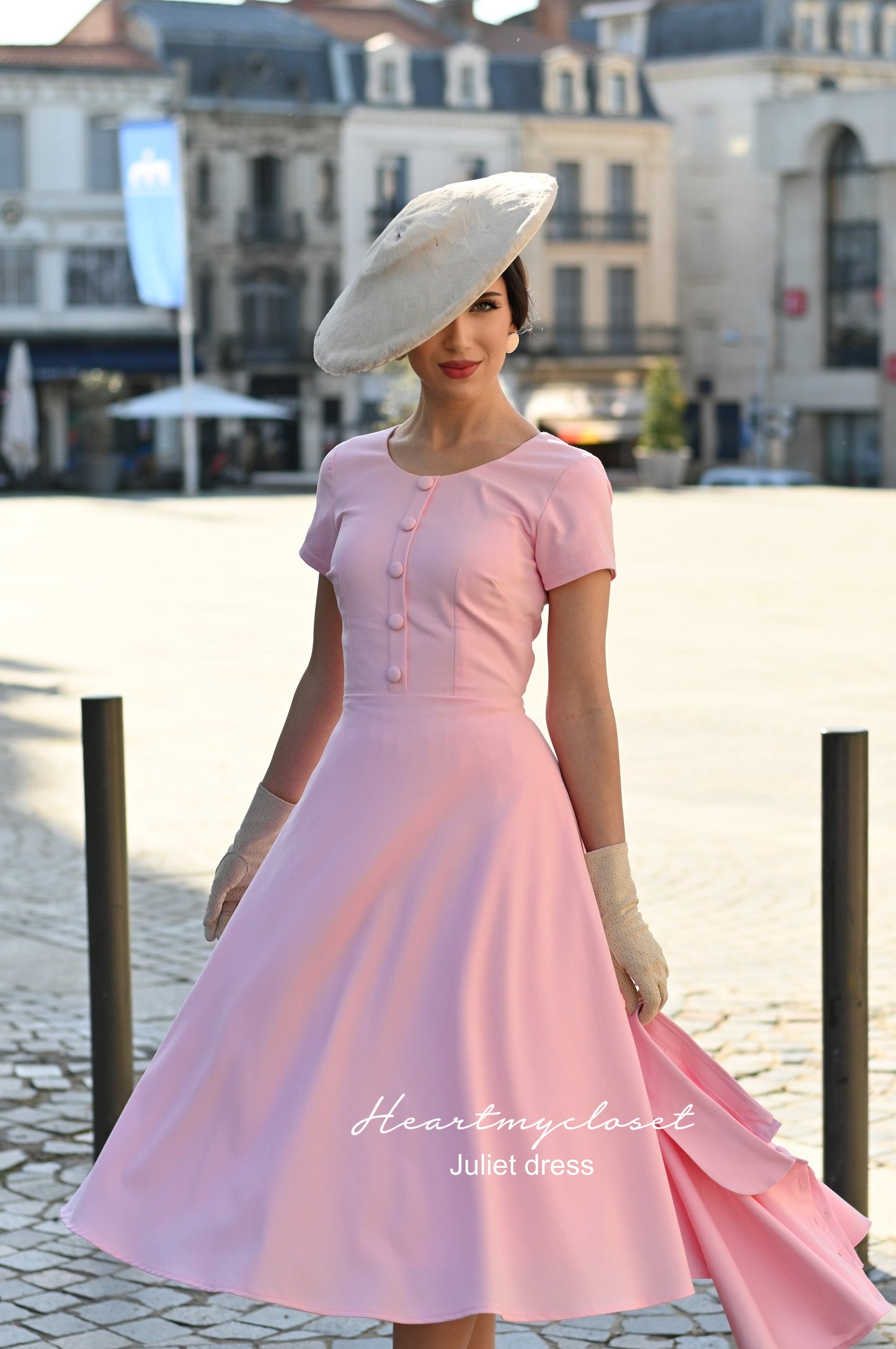 Juliet dress and cape- 40s 50s swing dress with matching cape