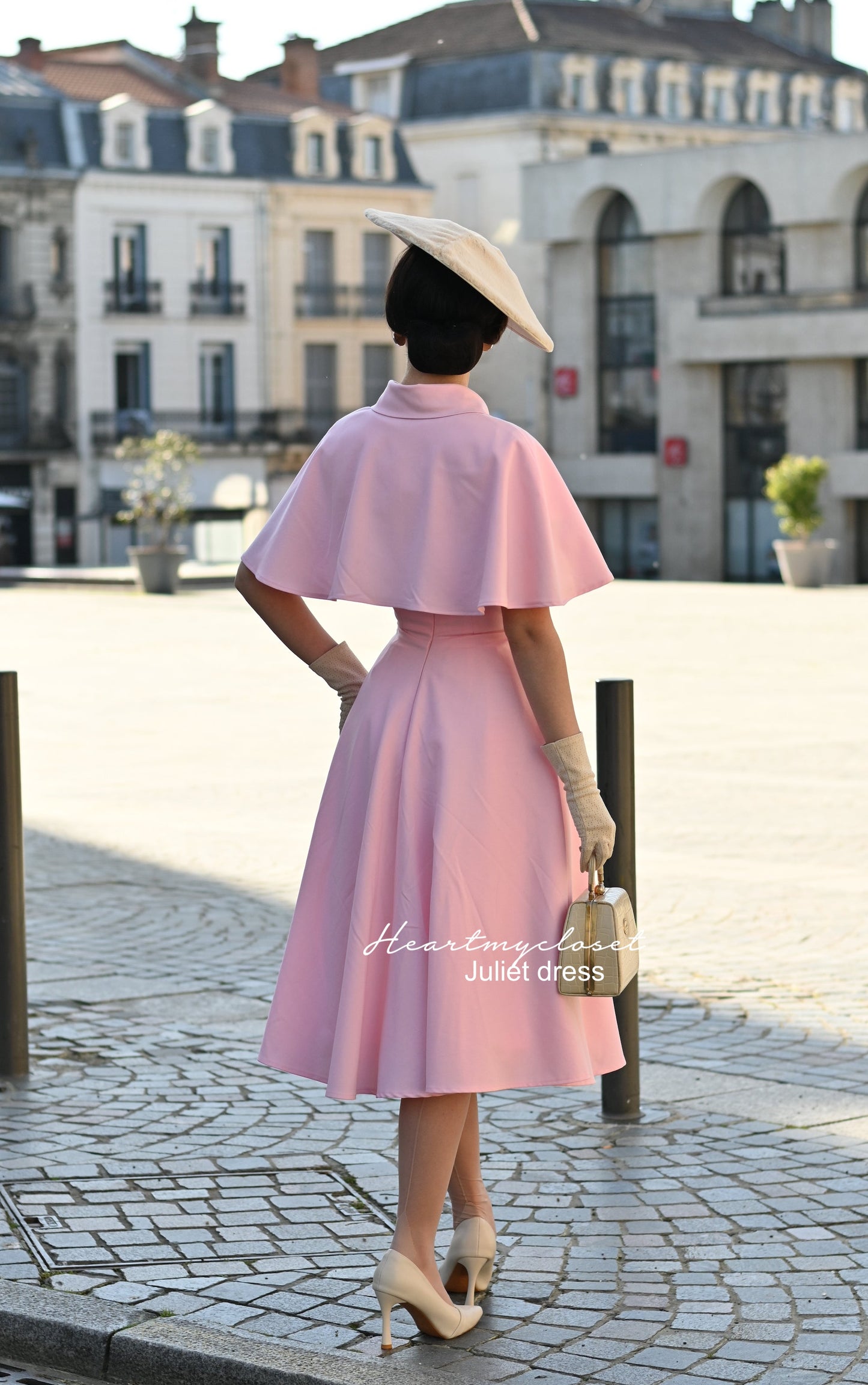 Juliet dress and cape- 40s 50s swing dress with matching cape