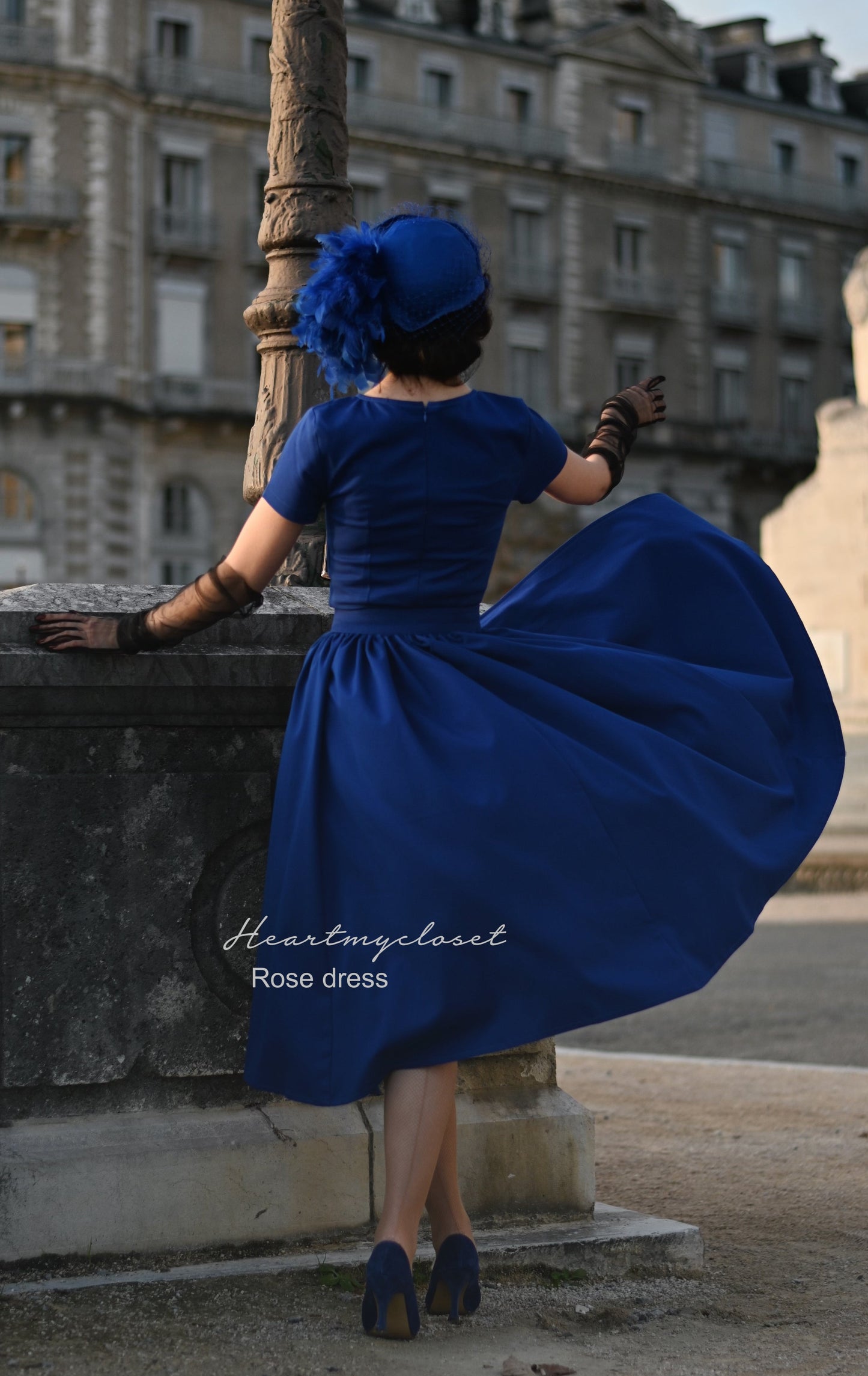 ROSE pencil dress + removable skirt wrap