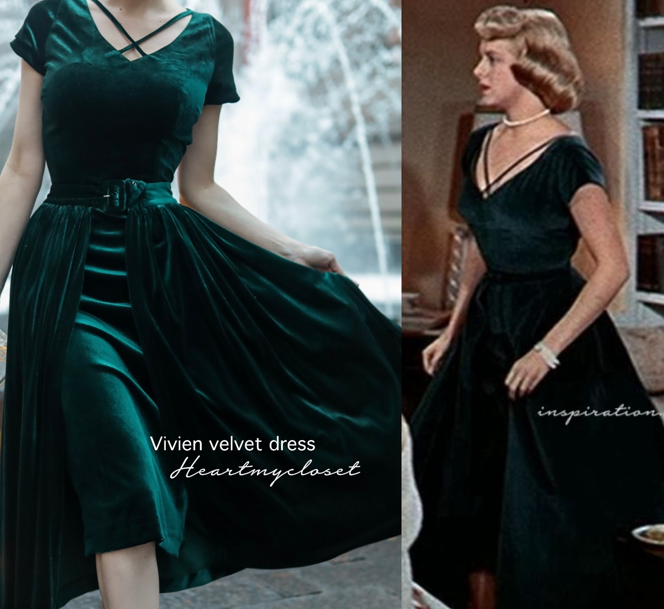 Vivien velvet pencil dress + removable skirt wrap