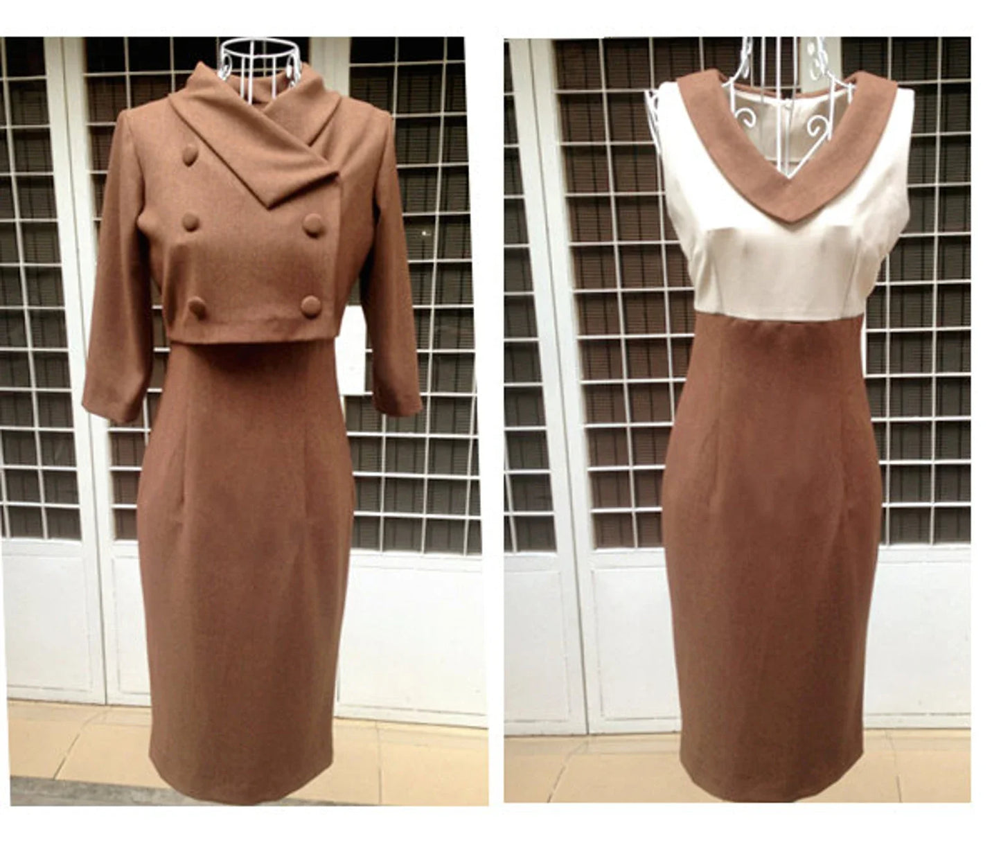 Sienna classic jacket + pencil dress custom made all sizes 40s 50s inspiration