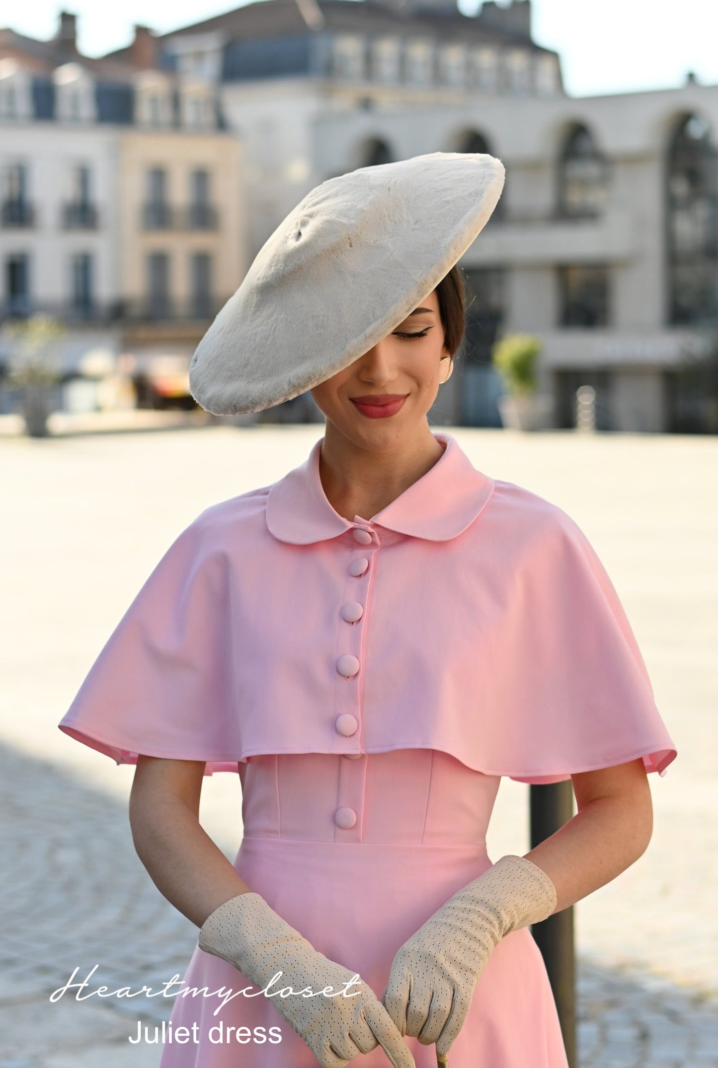 Juliet dress and cape- 40s 50s swing dress with matching cape