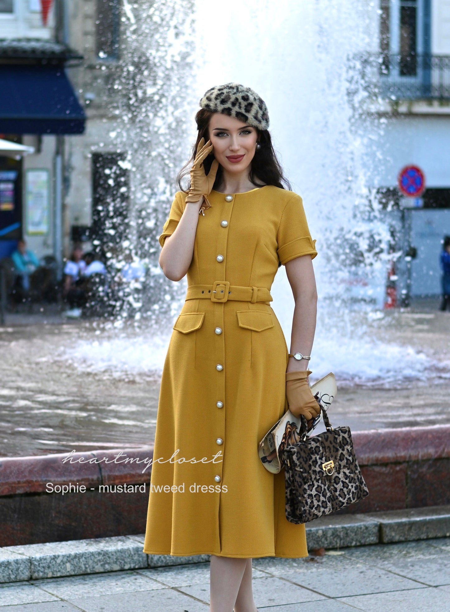 SOPHIE tweed Aline dress