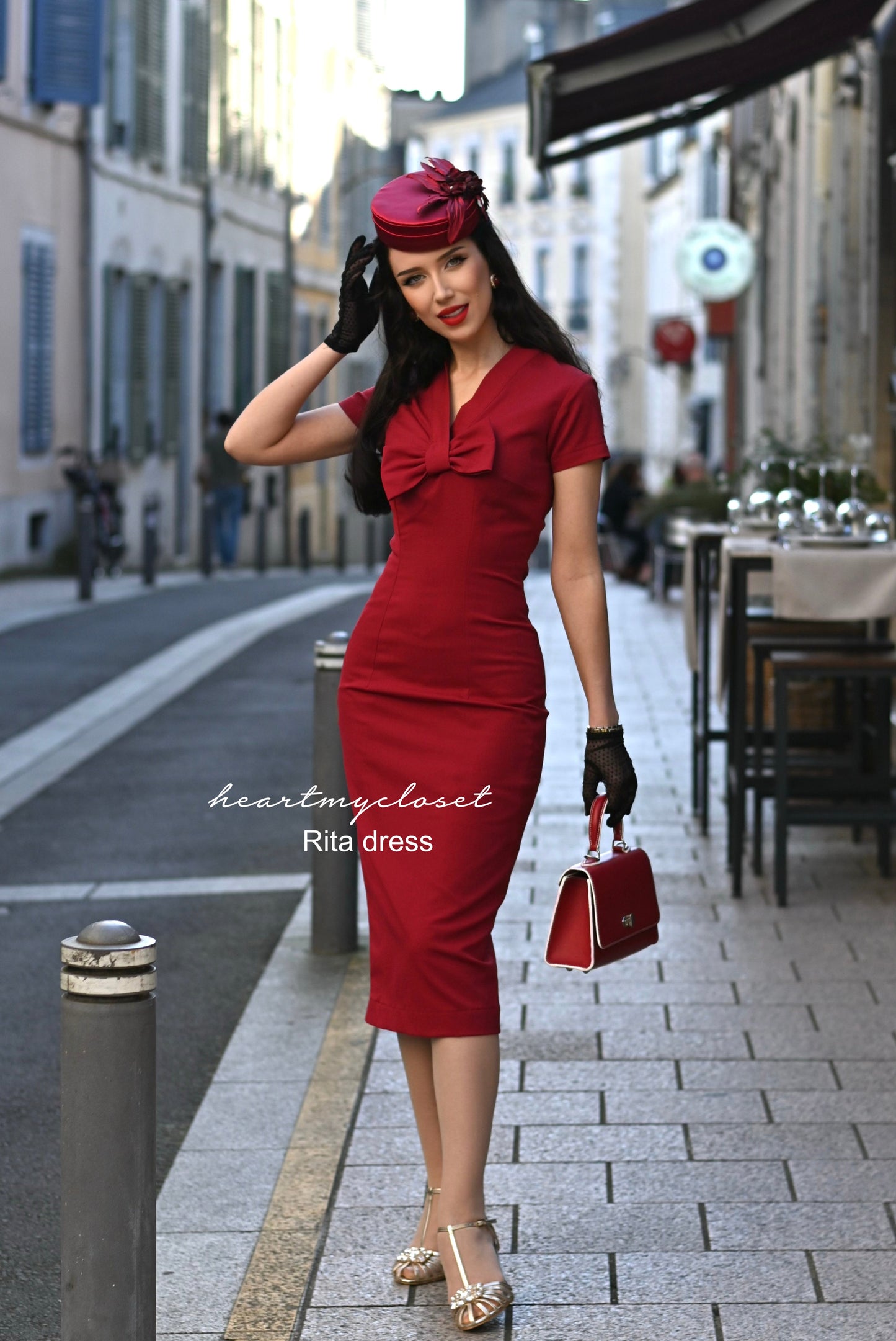 Rita - Marilyn Monroe pencil dress with bow