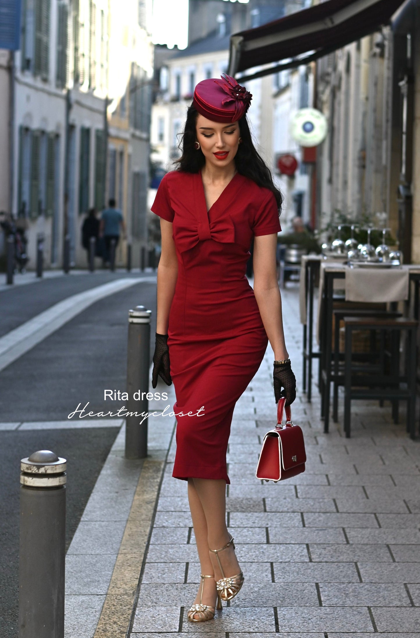 Rita - Marilyn Monroe pencil dress with bow