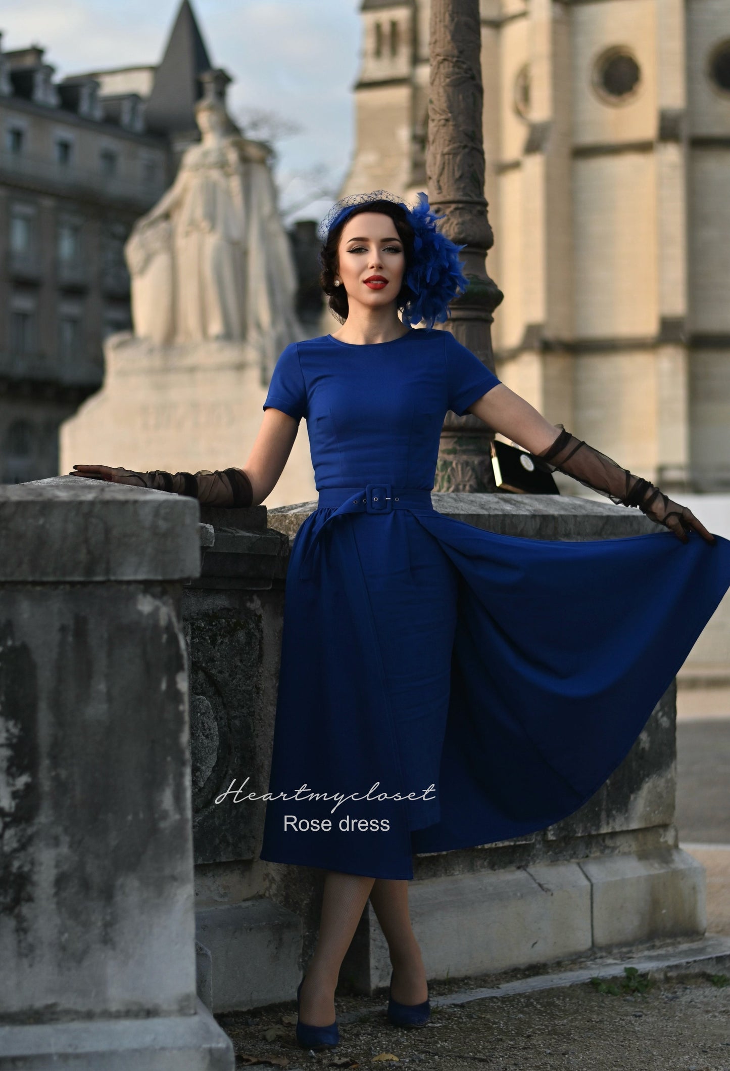 ROSE pencil dress + removable skirt wrap