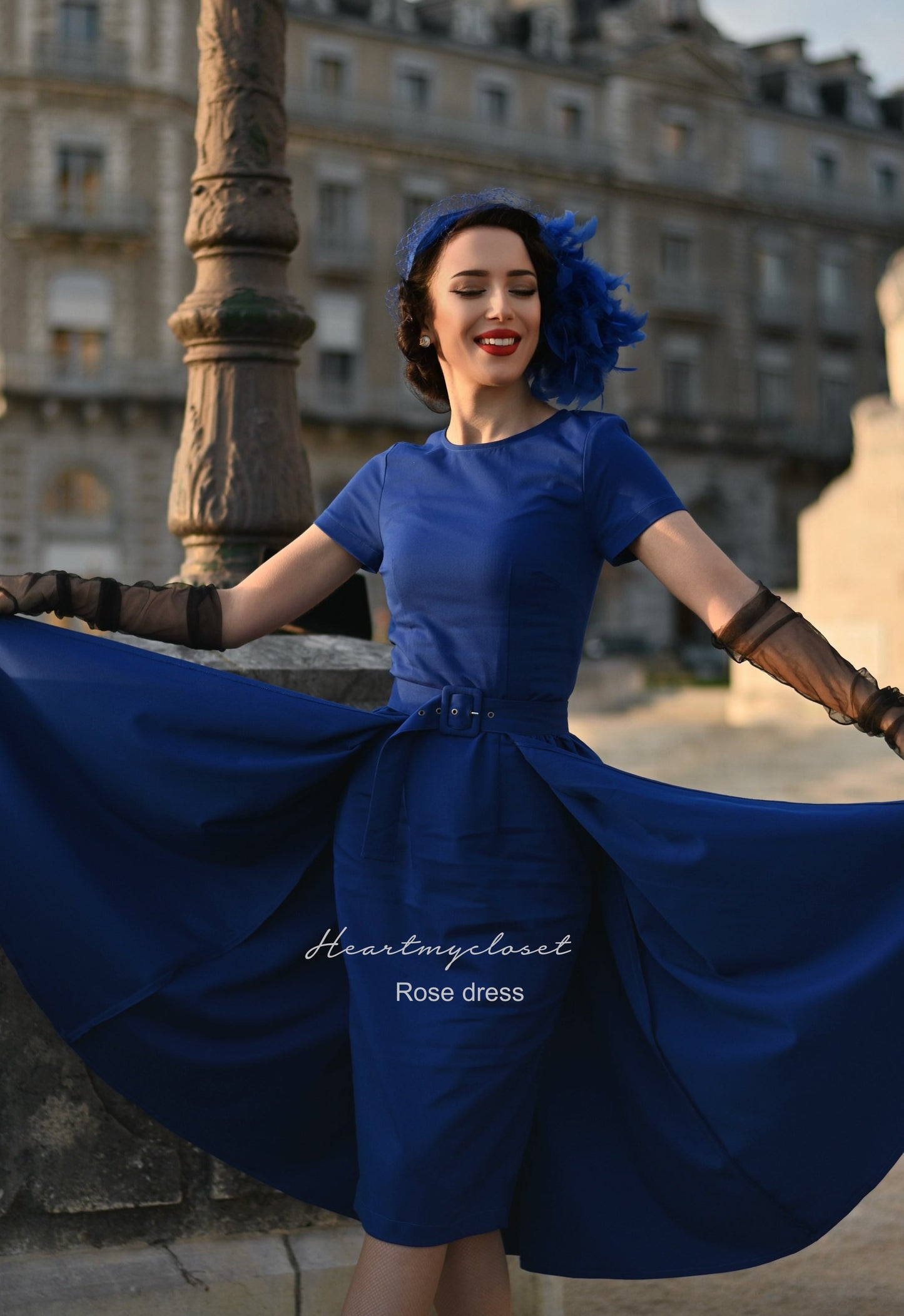 ROSE pencil dress + removable skirt wrap