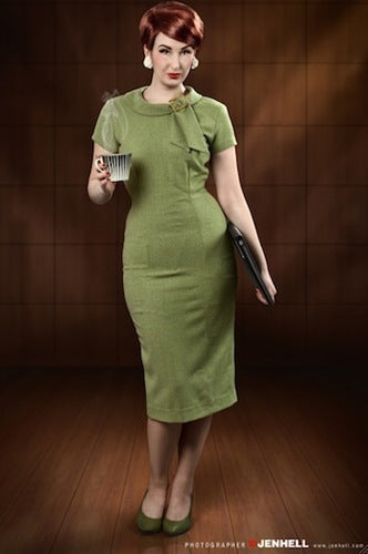 Mad Men - green Joan Holloway wiggle dress