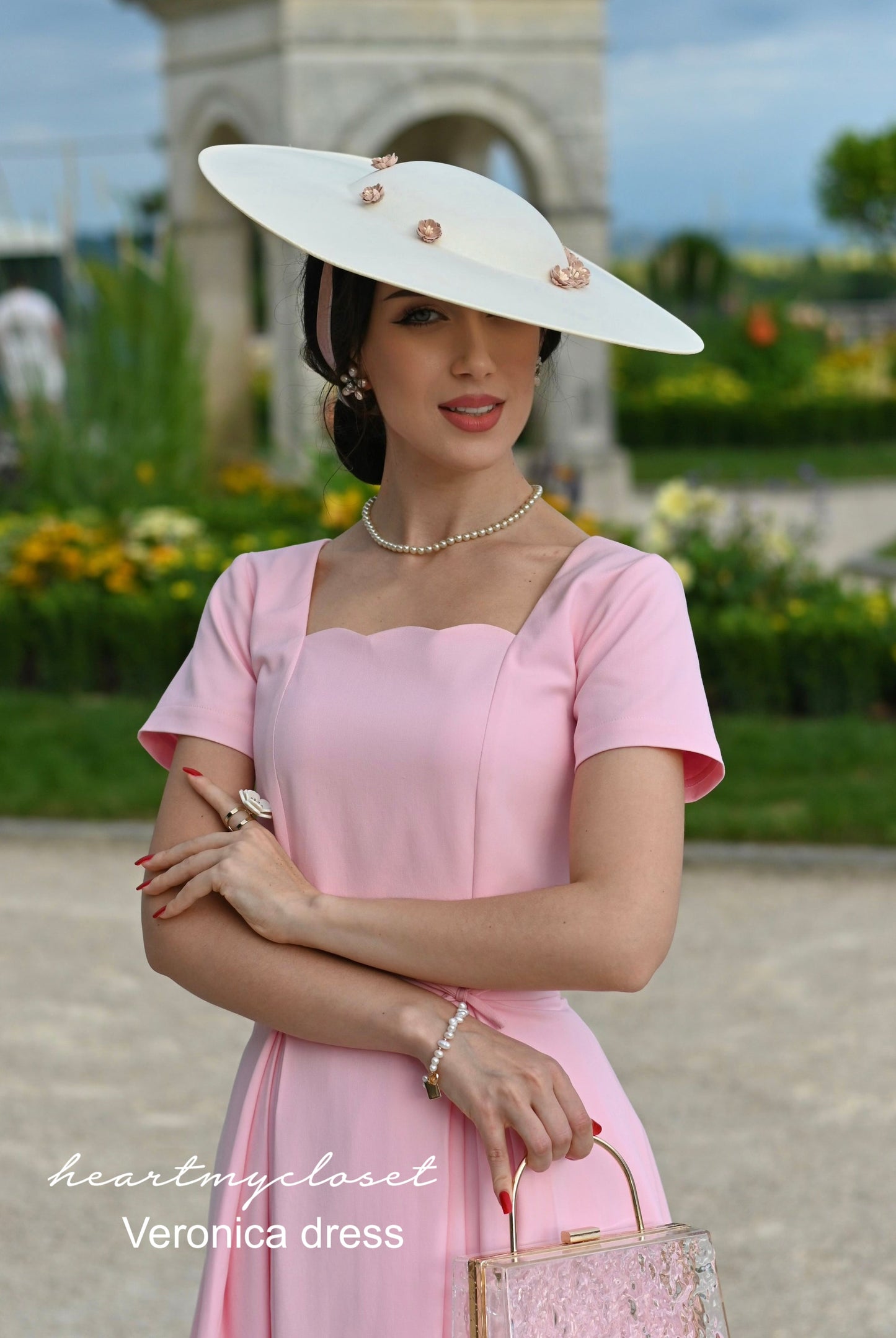 Veronica dress - scallop neckline vintage inspired dress